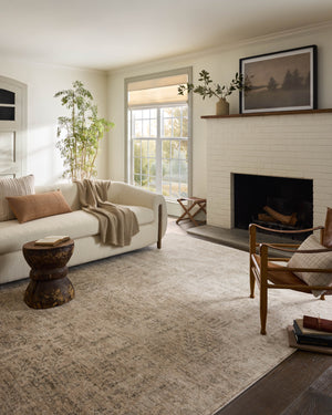 Magnolia Home by Joanna Gaines x Loloi Junie Rug - Oatmeal / Smoke-Blue Hand Home
