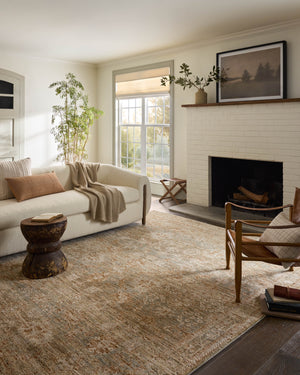 Magnolia Home by Joanna Gaines x Loloi Junie Rug - Spice / Multi-Blue Hand Home