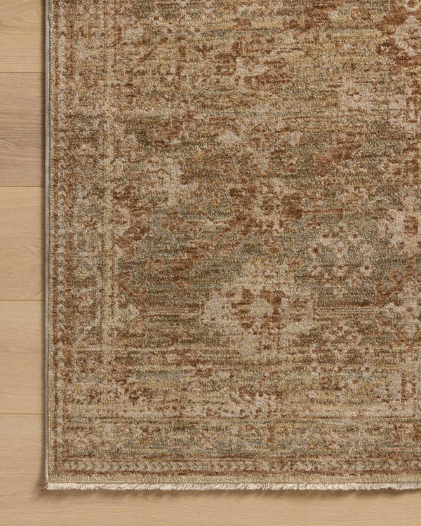 Magnolia Home by Joanna Gaines x Loloi Junie Rug - Spice / Multi-Blue Hand Home
