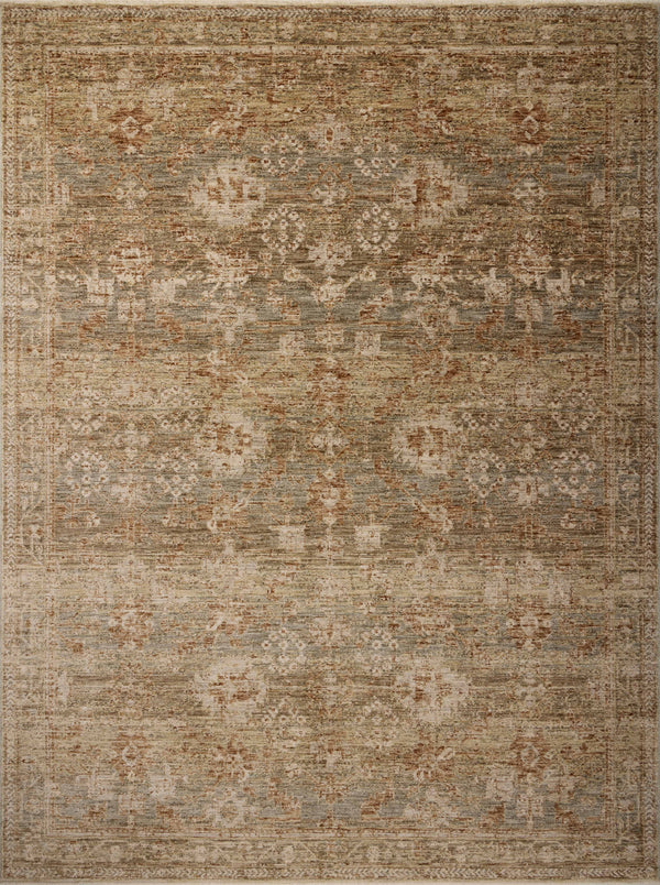 Magnolia Home by Joanna Gaines x Loloi Junie Rug - Spice / Multi-Blue Hand Home