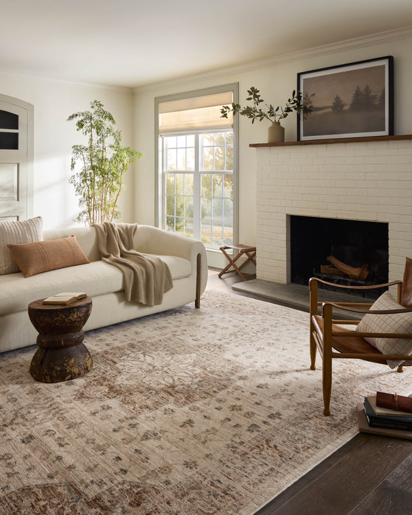 Magnolia Home by Joanna Gaines x Loloi Junie Rug - Natural / Clay-Blue Hand Home