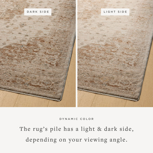 Magnolia Home by Joanna Gaines x Loloi Junie Rug - Natural / Clay-Blue Hand Home