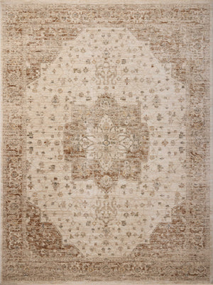 Magnolia Home by Joanna Gaines x Loloi Junie Rug - Natural / Clay-Blue Hand Home