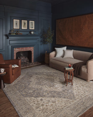Magnolia Home by Joanna Gaines x Loloi Junie Rug - Denim / Natural-Blue Hand Home
