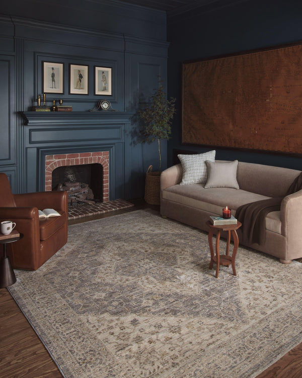 Magnolia Home by Joanna Gaines x Loloi Junie Rug - Denim / Natural-Blue Hand Home