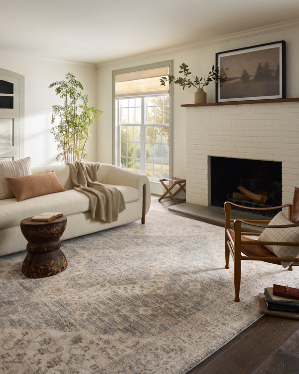 Magnolia Home by Joanna Gaines x Loloi Junie Rug - Denim / Natural-Blue Hand Home