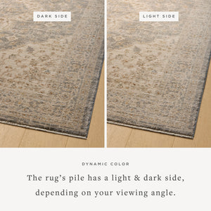 Magnolia Home by Joanna Gaines x Loloi Junie Rug - Denim / Natural-Blue Hand Home