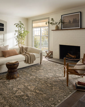 Magnolia Home by Joanna Gaines x Loloi Junie Rug - Lagoon / Natural-Blue Hand Home