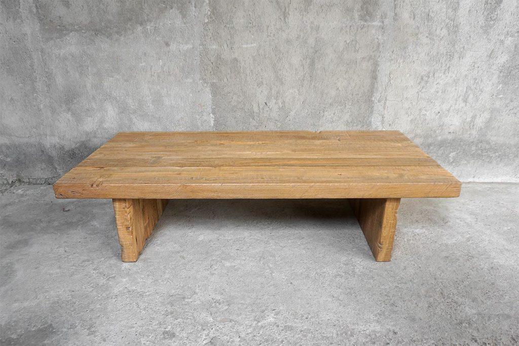 Erden Coffee Table – Natural Teak Finish-Blue Hand Home