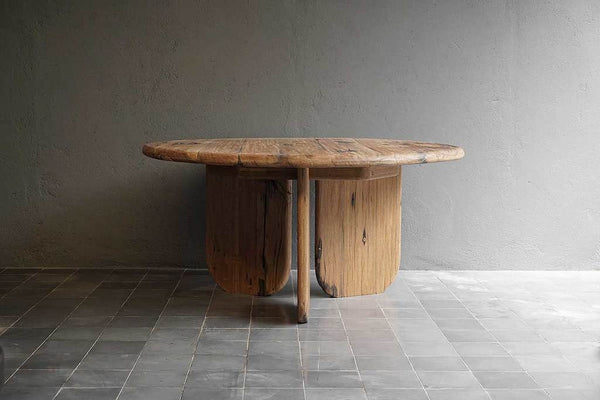 Setu Boatwood Table-Blue Hand Home