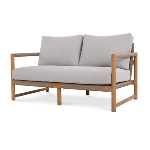 Bramble Jackson 2 Seater W/ Seat & Back Cushions - Outdoor Teak-Bramble-Blue Hand Home