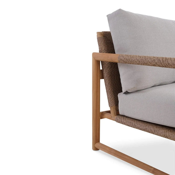 Bramble Jackson 3 Seater W/ Seat & Back Cushions - Outdoor Teak-Bramble-Blue Hand Home