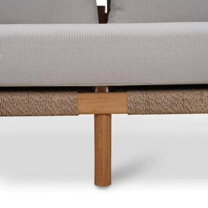 Bramble Jackson 3 Seater W/ Seat & Back Cushions - Outdoor Teak-Bramble-Blue Hand Home