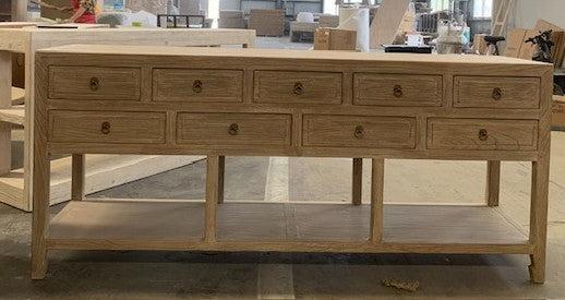 Jorris Nine Drawer Console-Blue Hand Home