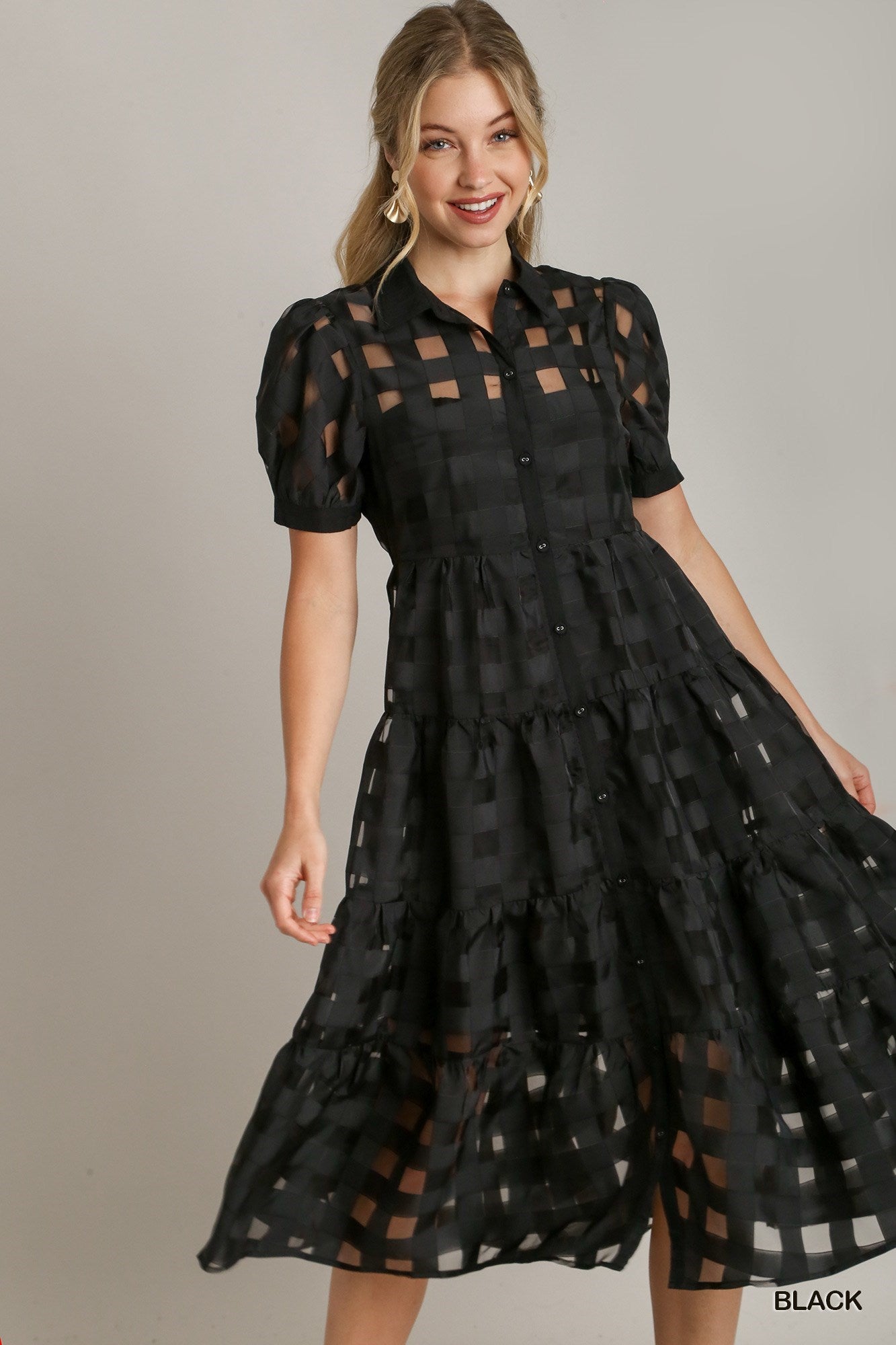 NEBULA BLACK ORGANZA DRESS - Buy Designer Ethnic Wear for Women Online in  India - Idaho Clothing
