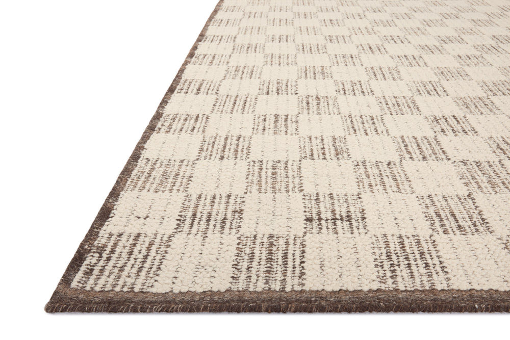 Brigette Romanek x Loloi Knox Rugs - Ivory / Mocha-Blue Hand Home
