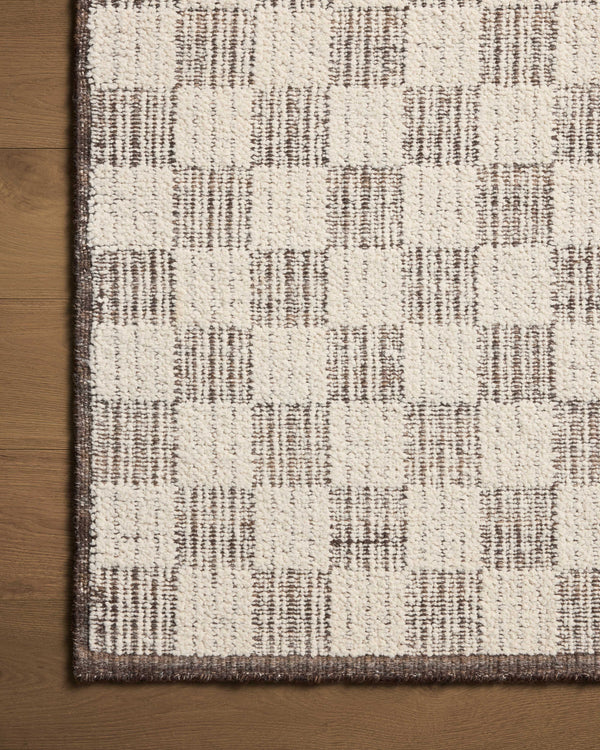 Brigette Romanek x Loloi Knox Rugs - Ivory / Mocha-Blue Hand Home