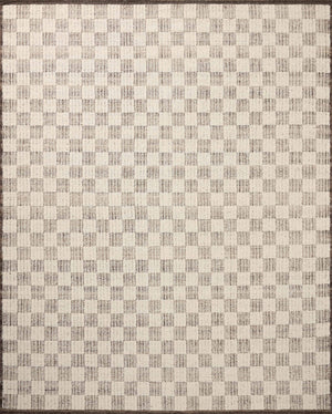 Brigette Romanek x Loloi Knox Rugs - Ivory / Mocha-Blue Hand Home