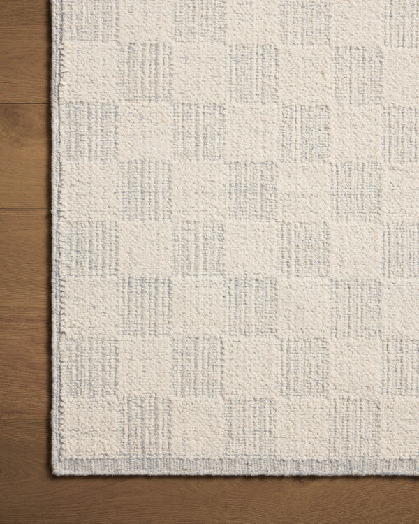 Brigette Romanek x Loloi Knox Rugs - Ivory / Sky-Blue Hand Home