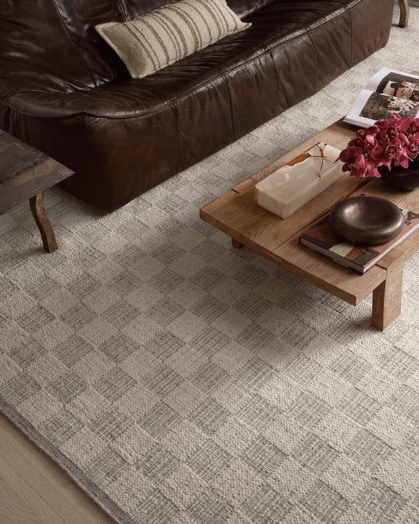 Brigette Romanek x Loloi Knox Rugs - Ivory / Sky-Blue Hand Home