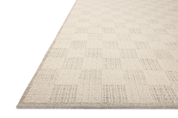 Brigette Romanek x Loloi Knox Rugs - Ivory / Silver-Blue Hand Home