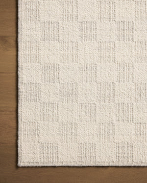 Brigette Romanek x Loloi Knox Rugs - Ivory / Silver-Blue Hand Home
