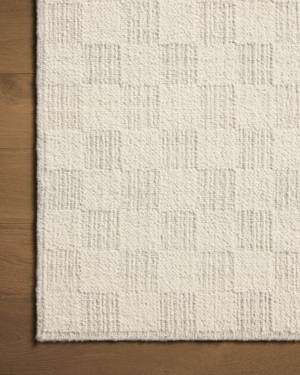 Brigette Romanek x Loloi Knox Rugs - Ivory / Silver-Blue Hand Home