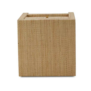 Bramble Kagu 1 Drawer Nightstand Wrapped In Natural Rattan-Bramble-Blue Hand Home