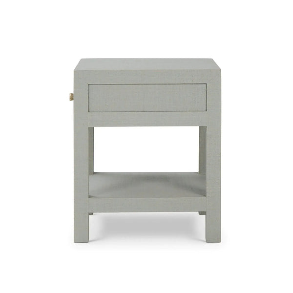 Bramble Kagu 1 Drawer Nightstand Wrapped In Raffia Pale Blue Wash-Bramble-Blue Hand Home
