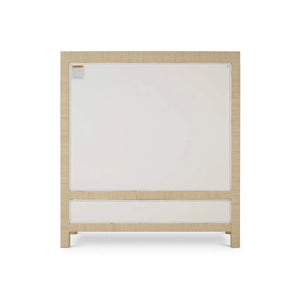 Bramble Kagu 2 Doors Sideboard Wrapped In Natural Rattan W/ True White Interior-Bramble-Blue Hand Home