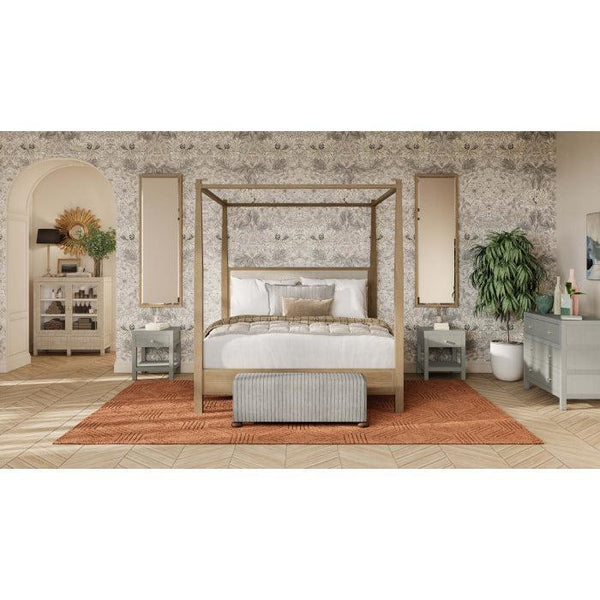 Bramble Kagu 3 Drawer Dresser Wrapped In Raffia Pale Blue-Bramble-Blue Hand Home