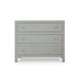 Bramble Kagu 3 Drawer Dresser Wrapped In Raffia Pale Blue-Bramble-Blue Hand Home