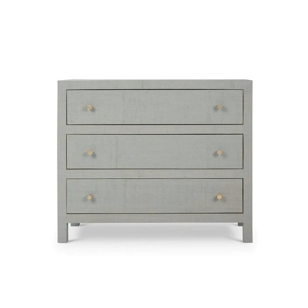 Bramble Kagu 3 Drawer Dresser Wrapped In Raffia Pale Blue-Bramble-Blue Hand Home