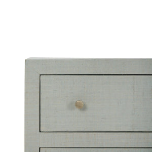 Bramble Kagu 3 Drawer Dresser Wrapped In Raffia Pale Blue-Bramble-Blue Hand Home