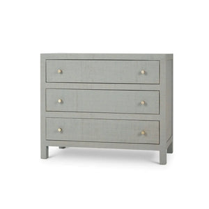 Bramble Kagu 3 Drawer Dresser Wrapped In Raffia Pale Blue-Bramble-Blue Hand Home