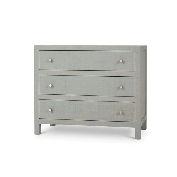 Bramble Kagu 3 Drawer Dresser Wrapped In Raffia Pale Blue-Bramble-Blue Hand Home