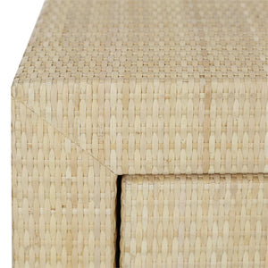 Kagu 9 Drawer Dresser W/ Rattan-Blue Hand Home