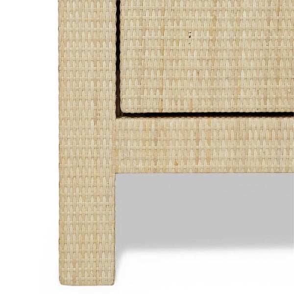 Kagu 9 Drawer Dresser W/ Rattan-Blue Hand Home