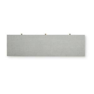 Bramble Kagu Console Table Wrapped In Pale Blue Washed Raffia-Bramble-Blue Hand Home