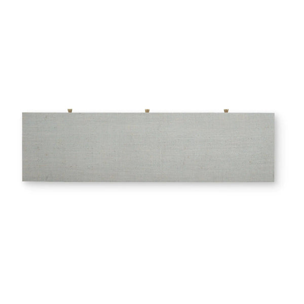 Bramble Kagu Console Table Wrapped In Pale Blue Washed Raffia-Bramble-Blue Hand Home
