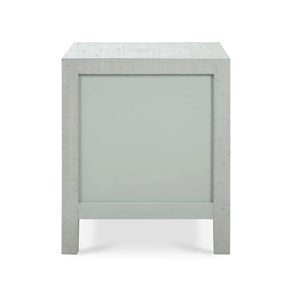 Bramble Kagu End Table In Pale Blue Washed Raffia-Bramble-Blue Hand Home