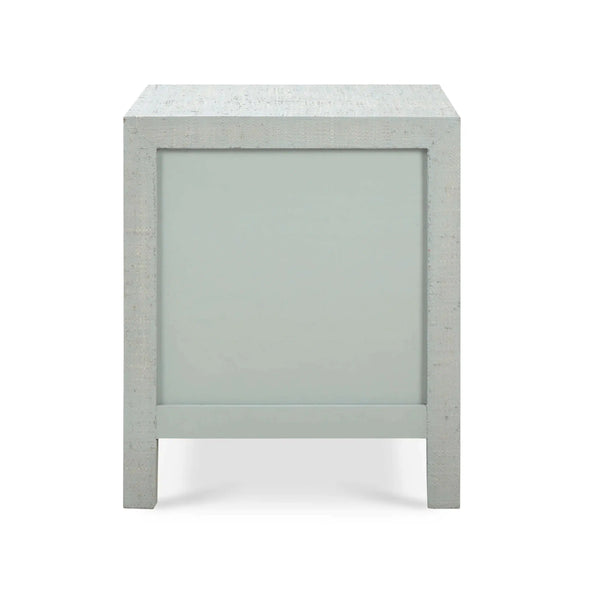 Bramble Kagu End Table In Pale Blue Washed Raffia-Bramble-Blue Hand Home