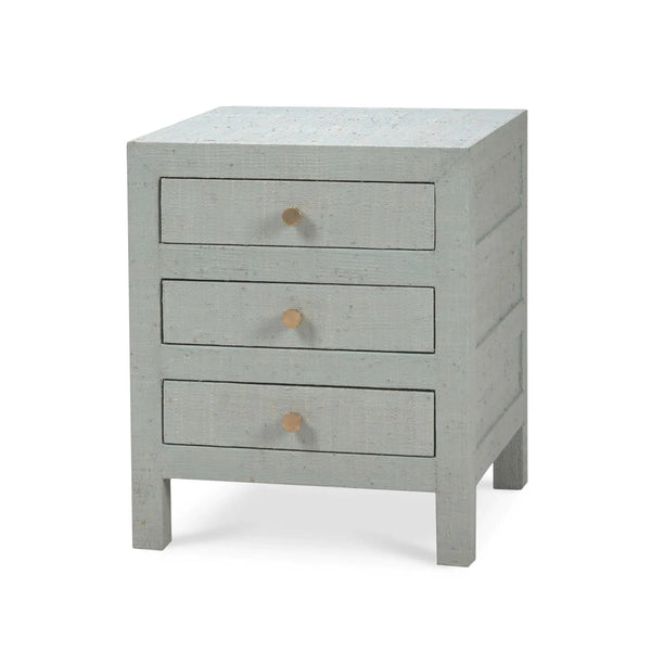 Bramble Kagu End Table In Pale Blue Washed Raffia-Bramble-Blue Hand Home