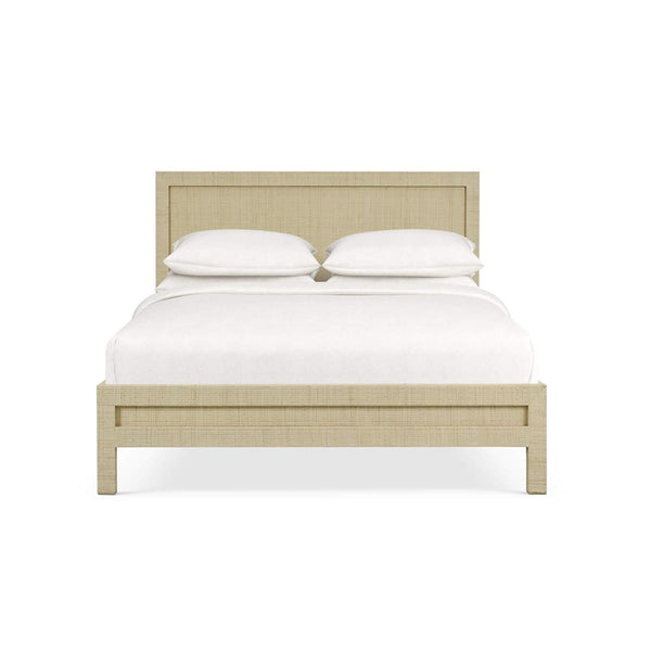 Kagu Rattan Queen Bed | Handcrafted Furniture Piece by Bramble-Blue Hand Home