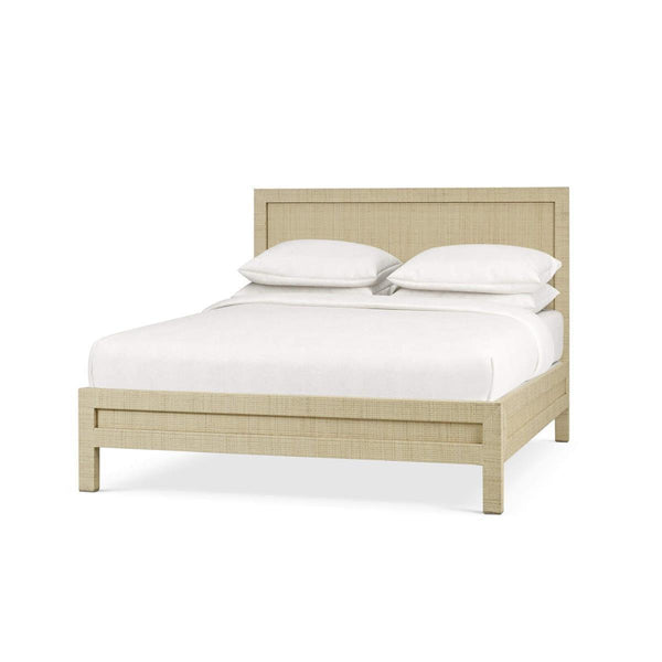 Kagu Rattan Queen Bed | Handcrafted Furniture Piece by Bramble-Blue Hand Home