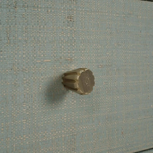 Bramble Kagu Tall Cabinet Wrapped In Raffia Pale Blue W/ True White Interior-Bramble-Blue Hand Home