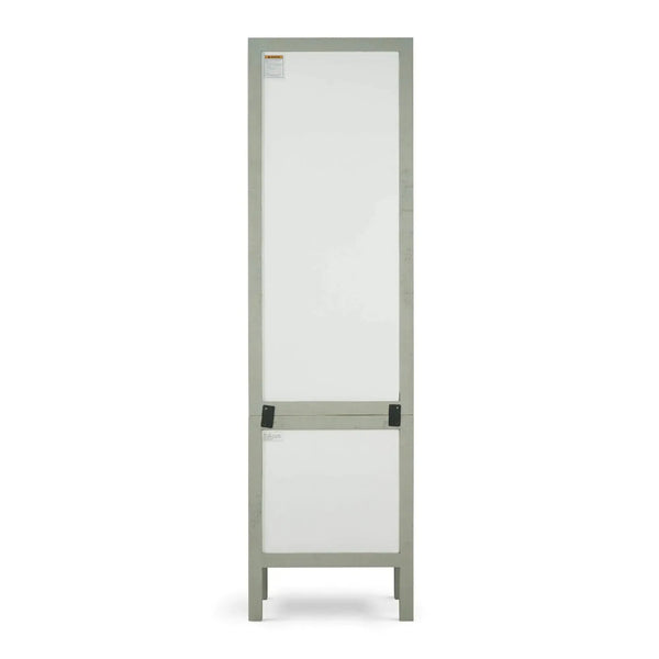 Bramble Kagu Tall Cabinet Wrapped In Raffia Pale Blue W/ True White Interior-Bramble-Blue Hand Home