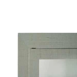 Bramble Kagu Tall Cabinet Wrapped In Raffia Pale Blue W/ True White Interior-Bramble-Blue Hand Home