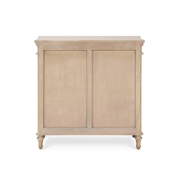 Bramble Kelly 3 Drawer Bedside Table In Sandbar-Bramble-Blue Hand Home