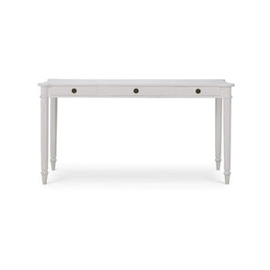 Bramble Kelly 3 Drawer Desk In True White-Bramble-Blue Hand Home